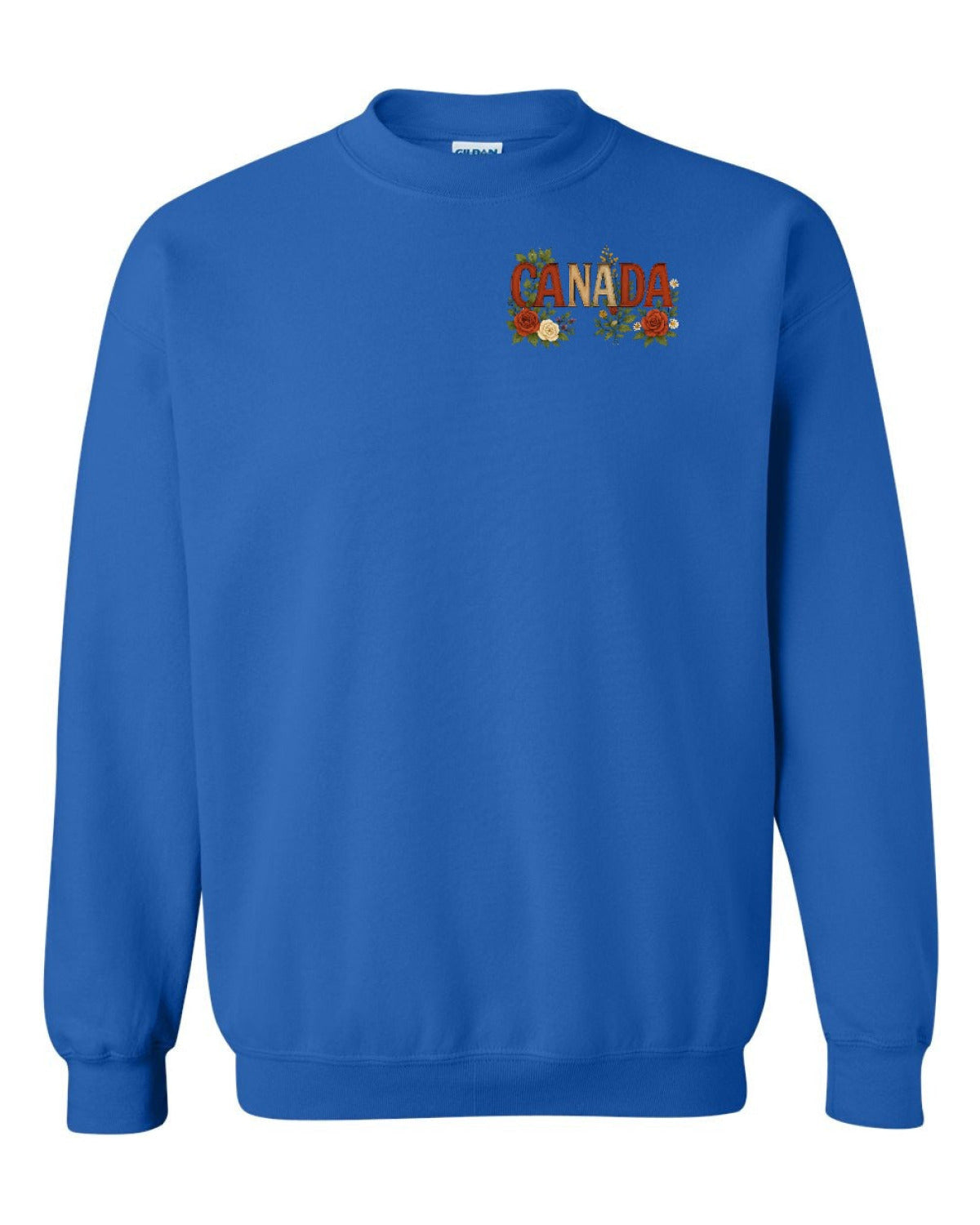 Canada Flowers Left Chest Crewneck - Unisex