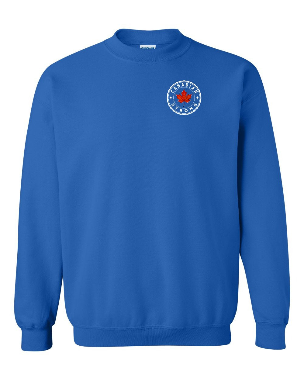 Canadian Strong Leaf Left Chest and Back Crewneck - Unisex