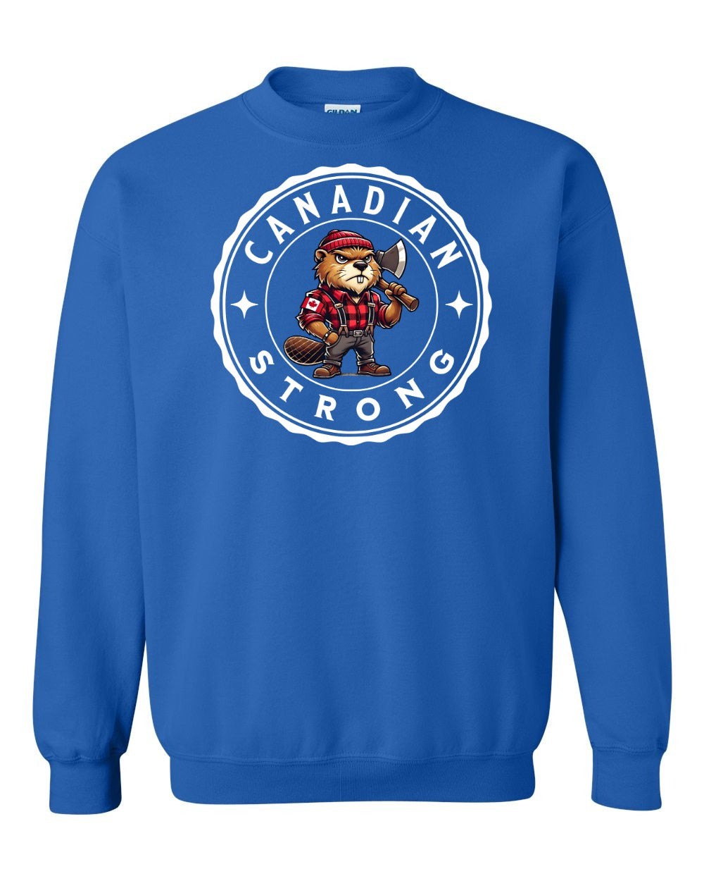 Canadian Strong Beaver Full Crewneck - Gildan Canada (sewn Internationally)