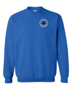 Plaid to the Bone Circle Leaf Left Chest Crewneck - Unisex