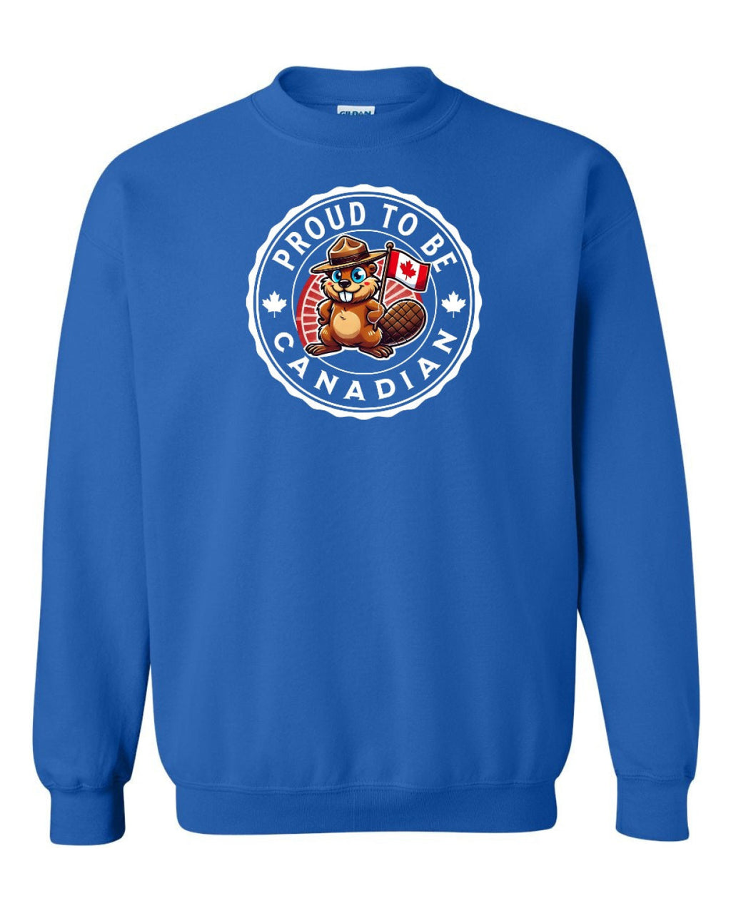 Proud to be Canadian Beaver Full Crewneck - Unisex