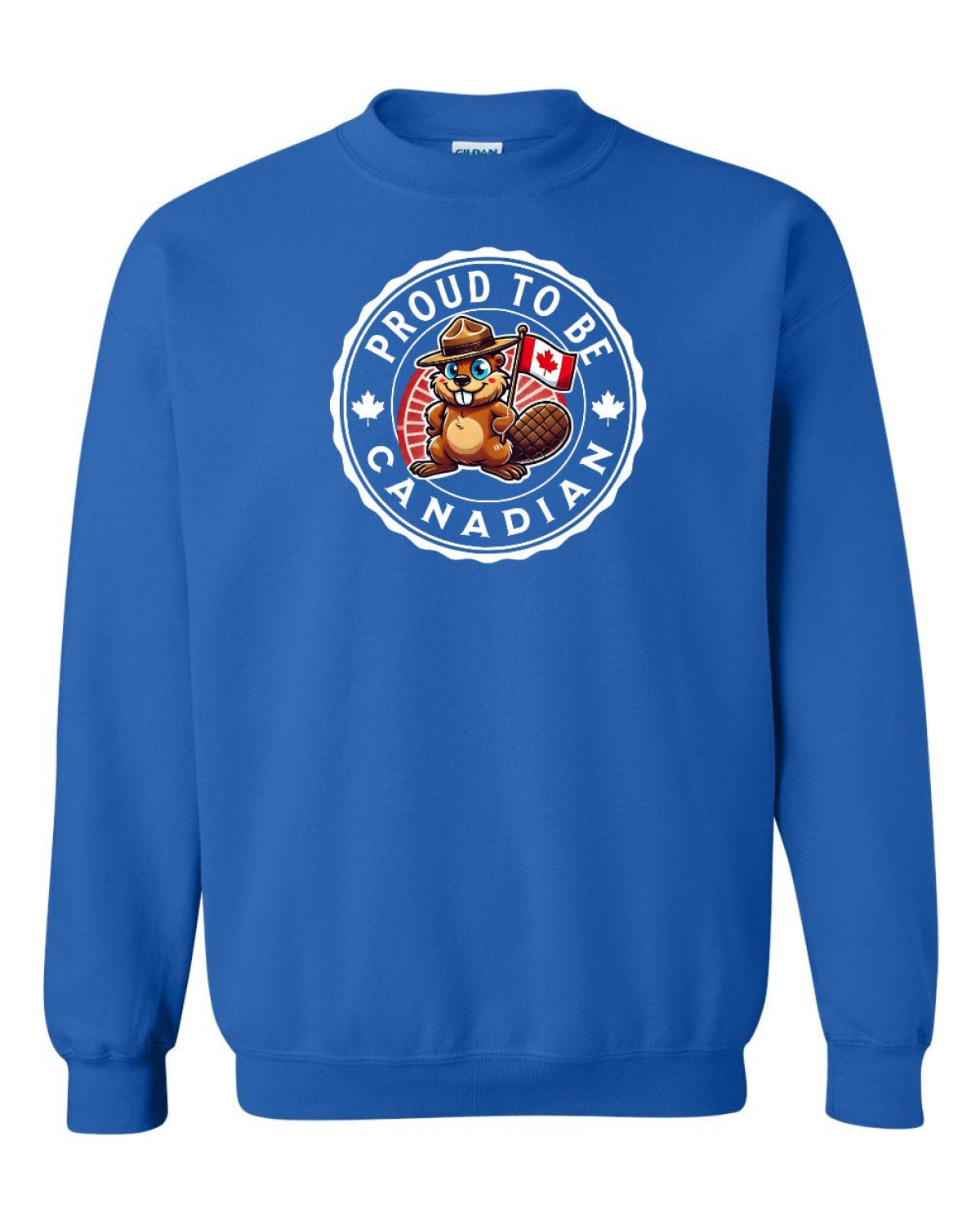 Proud to be Canadian Beaver Full Crewneck - Unisex