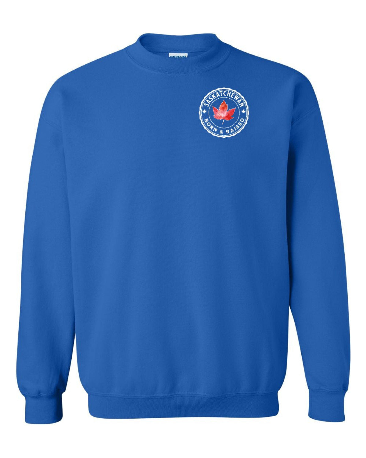 Born and Raised Saskatchewan Left Chest Crewneck - Unisex