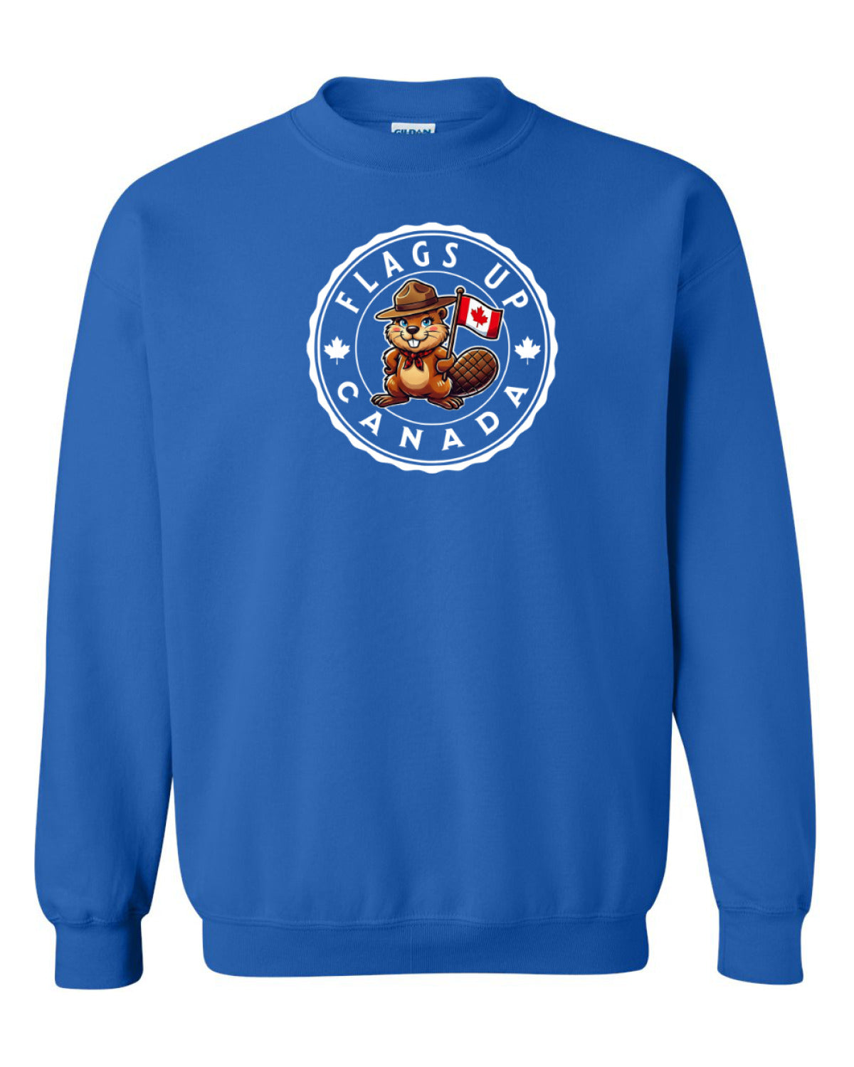 Flags Up Female Beaver   Crewneck - Unisex