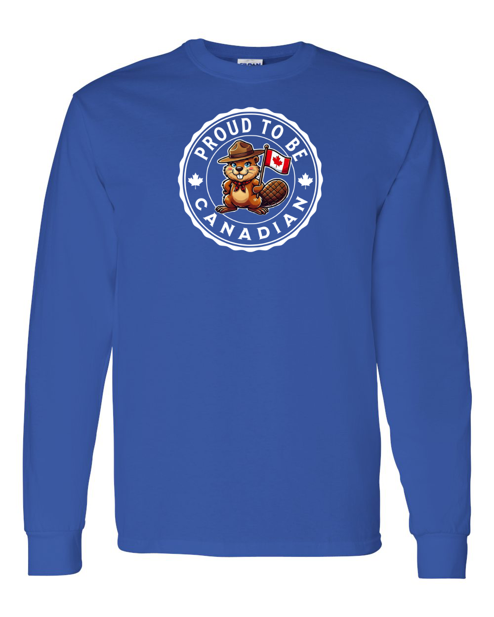 Proud to be Canadian Female Beaver Full Long Sleeve Tee