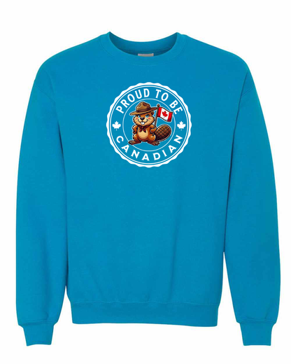 Proud to be Canadian Female Beaver Full Crewneck