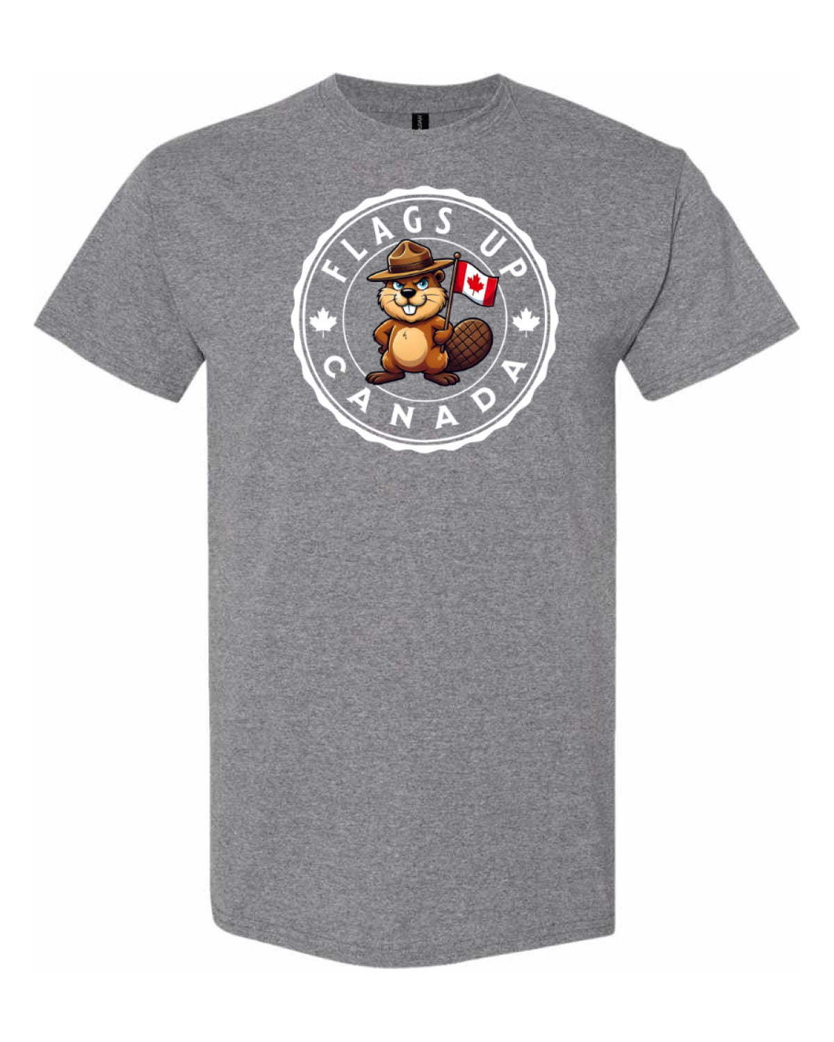 Flags Up Male Beaver Version  Men's Tee