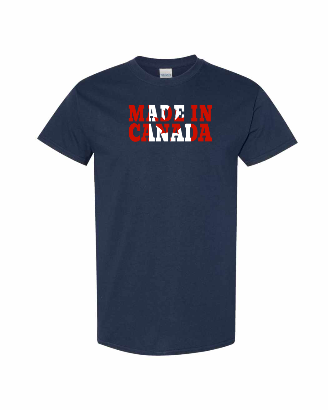 Made in Canada Flag Background Full Men's Tee