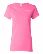 Just a Canadian Girl Heart Flag Left Chest Women's Tee