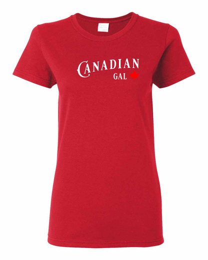 Canadian Gal Full Front Women's Tee - Gildan Canada (sewn Internationally)