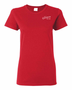 Just a Canadian Girl Heart Flag Left Chest Women's Tee
