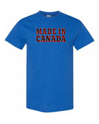 Made in Canada Plaid Background  Men's Tee