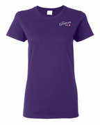 Just a Canadian Girl Heart Flag Left Chest Women's Tee