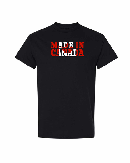 Made in Canada Flag Background Full Men's Tee
