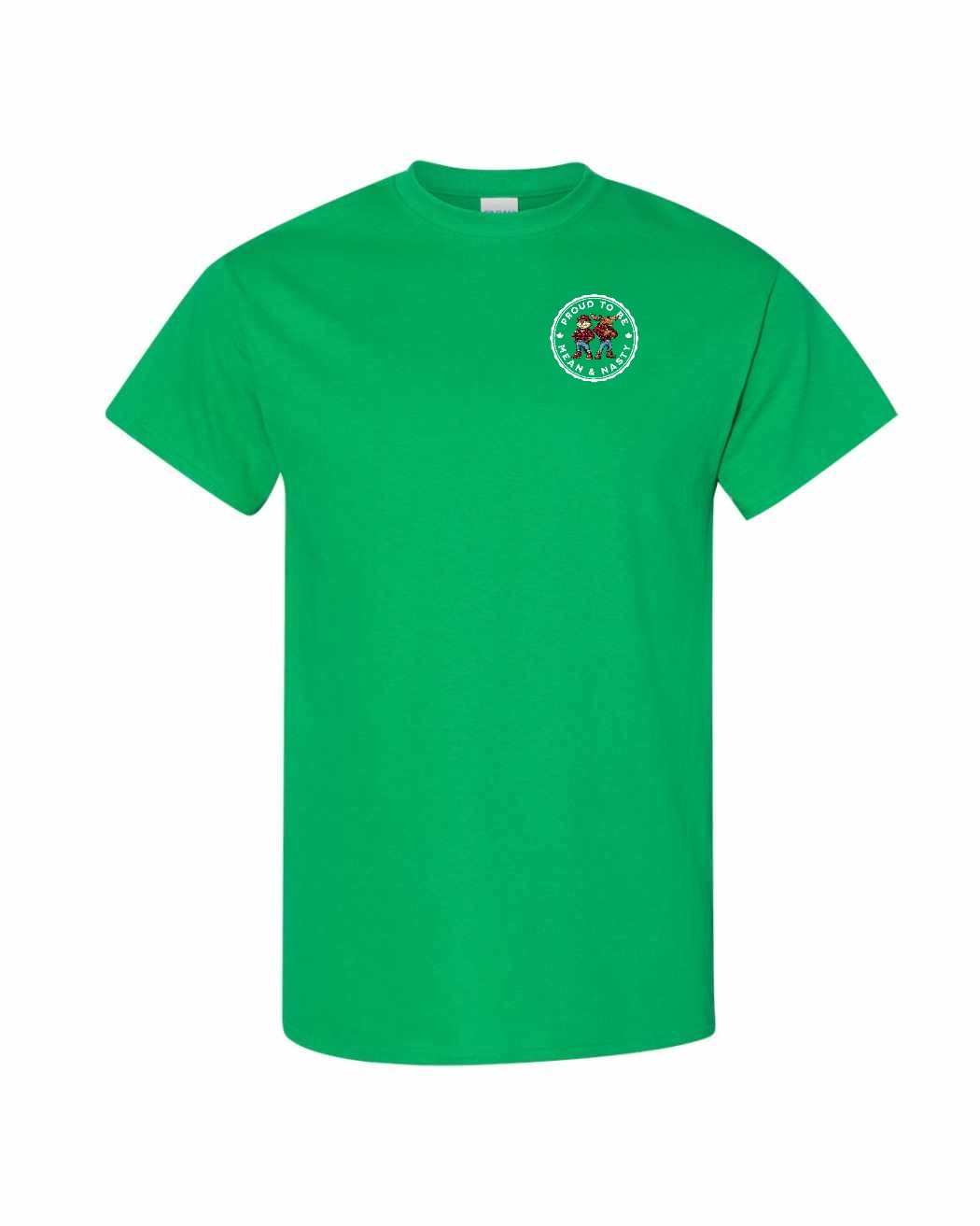 Proud to be Mean and Nasty Beaver and Moose Left Chest Men's Tee - Gildan Canada (sewn Internationally)