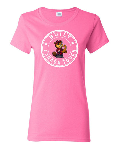 Built Canada Tough Female Beaver  Women's Tee - Gildan Canada (sewn Internationally)