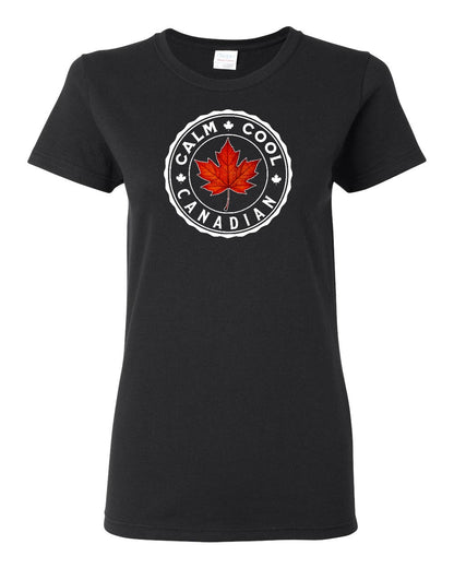 Calm Cool Canadian Leaf Women's Tee - Gildan Canada (sewn Internationally)