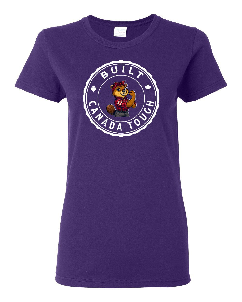 Built Canada Tough Female Beaver  Women's Tee - Gildan Canada (sewn Internationally)