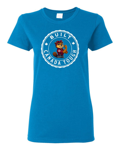 Built Canada Tough Female Beaver  Women's Tee - Gildan Canada (sewn Internationally)