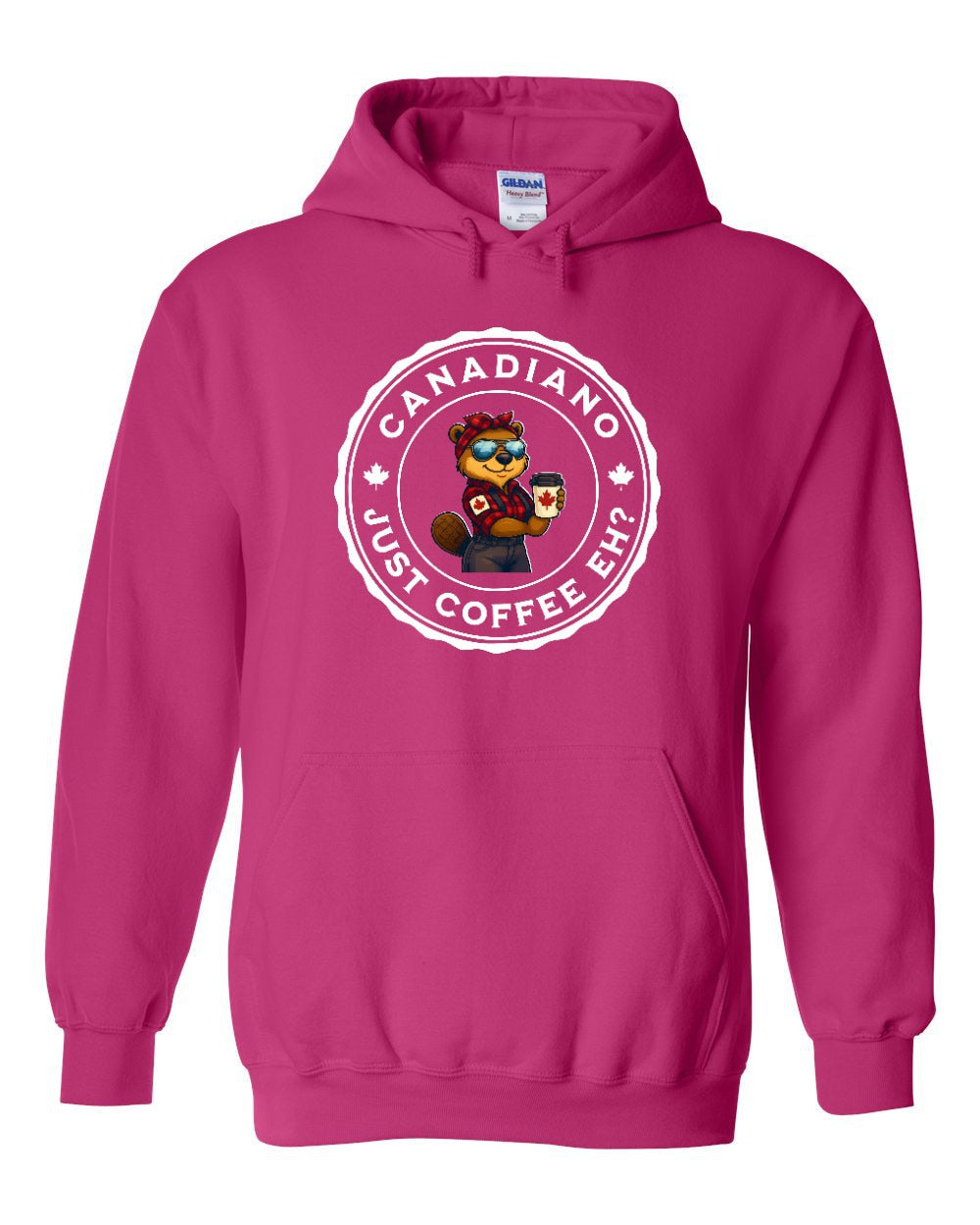 Canadiano Just Coffee Eh! Female Beaver Hoodie
