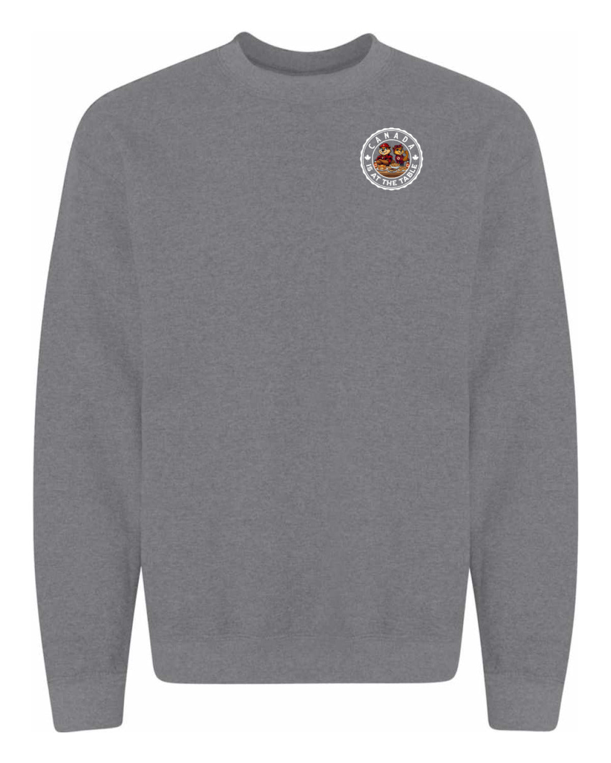 Canada At The Table Left Chest And Back  Crewneck - Unisex