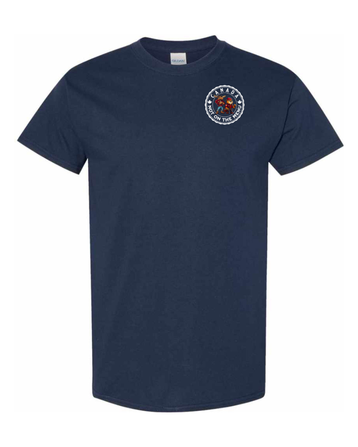 Canada Is Not On The Menu Left Chest and Back Men's Tee