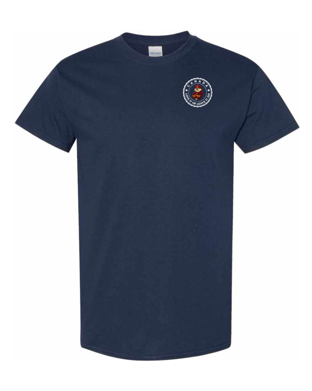 Canada Love it or Leave it eh!  Left Chest and Back Men's Tee