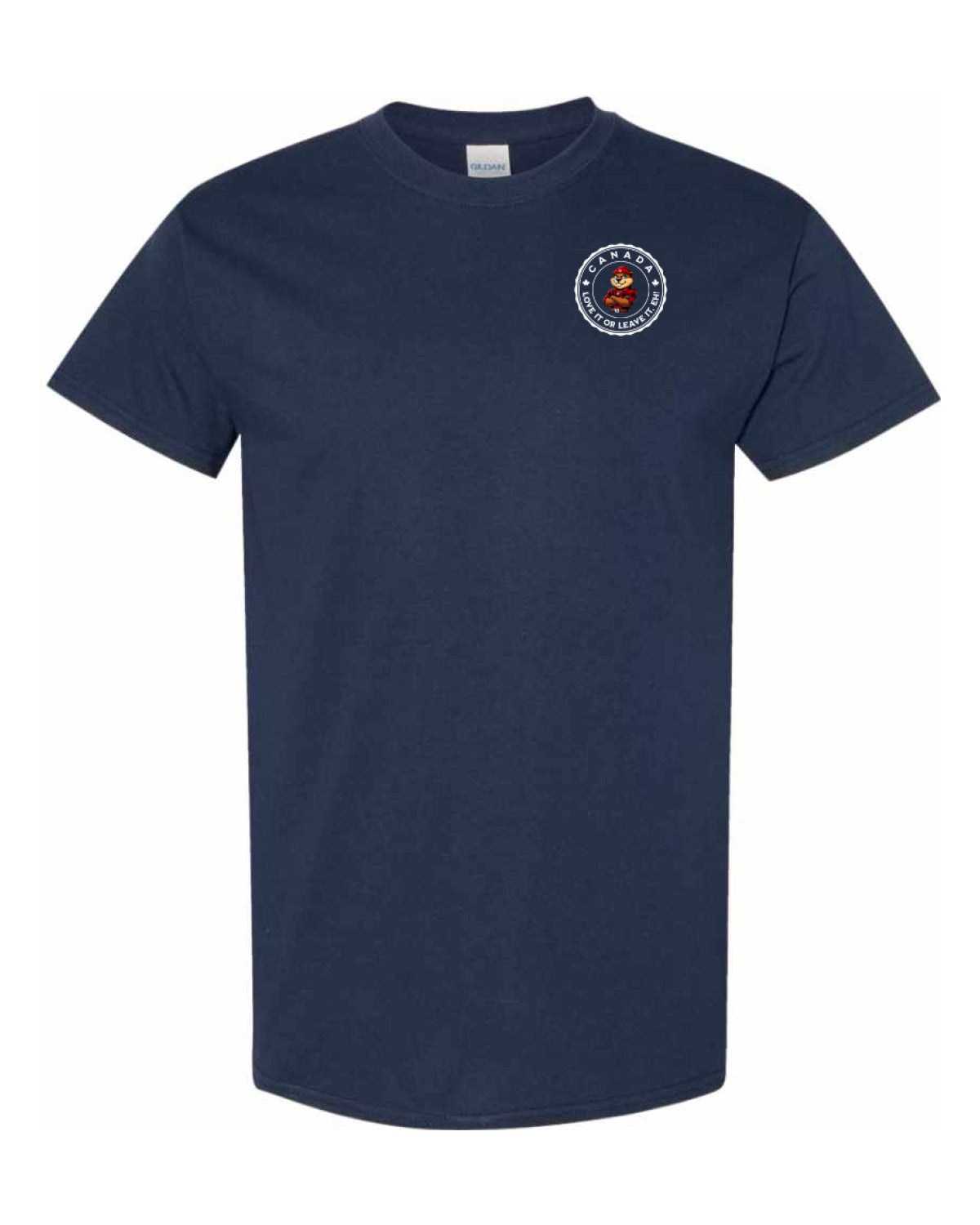 Canada Love it or Leave it eh!  Left Chest and Back Men's Tee