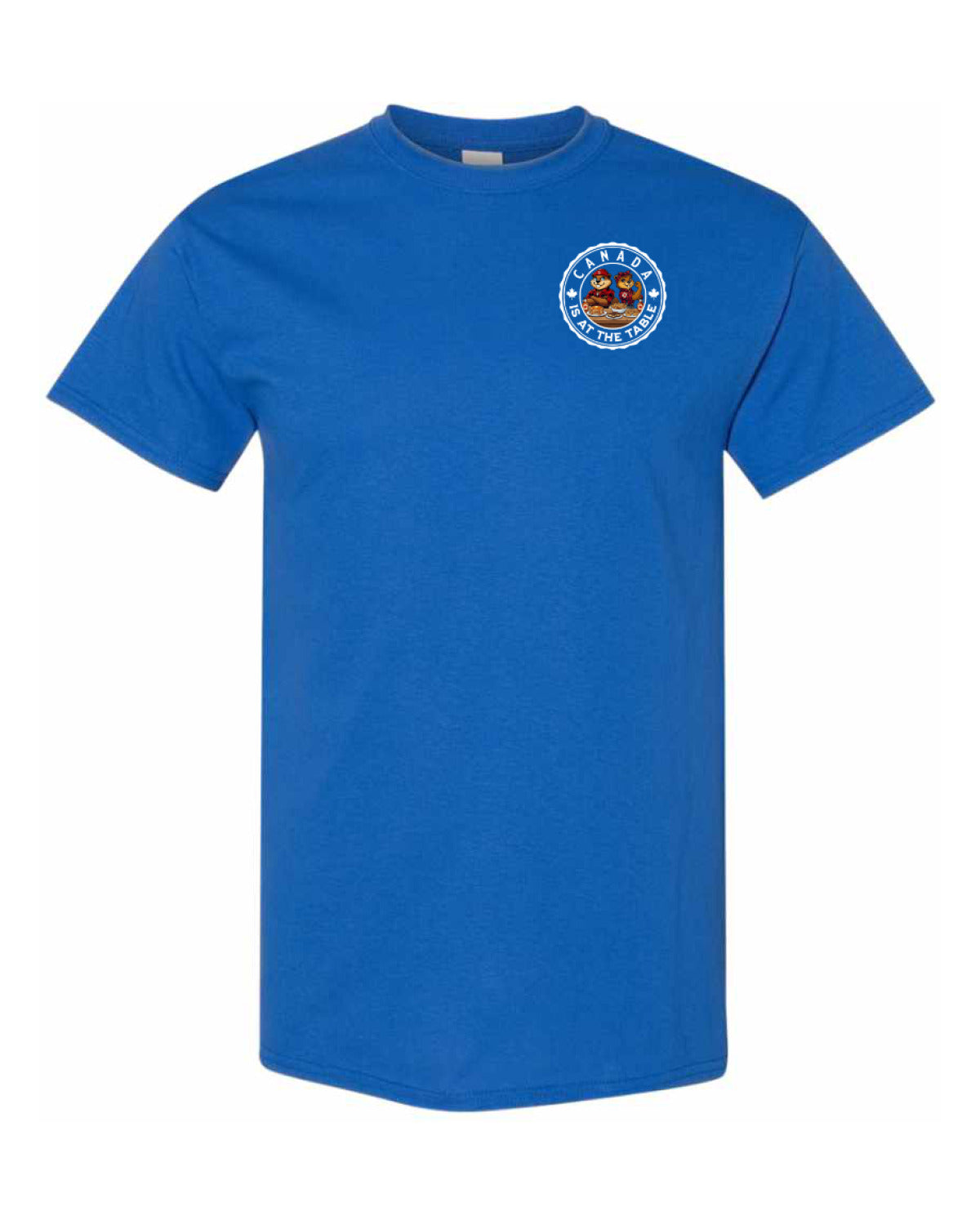 Canada Is At The Table Left Chest And Back Men's Tee