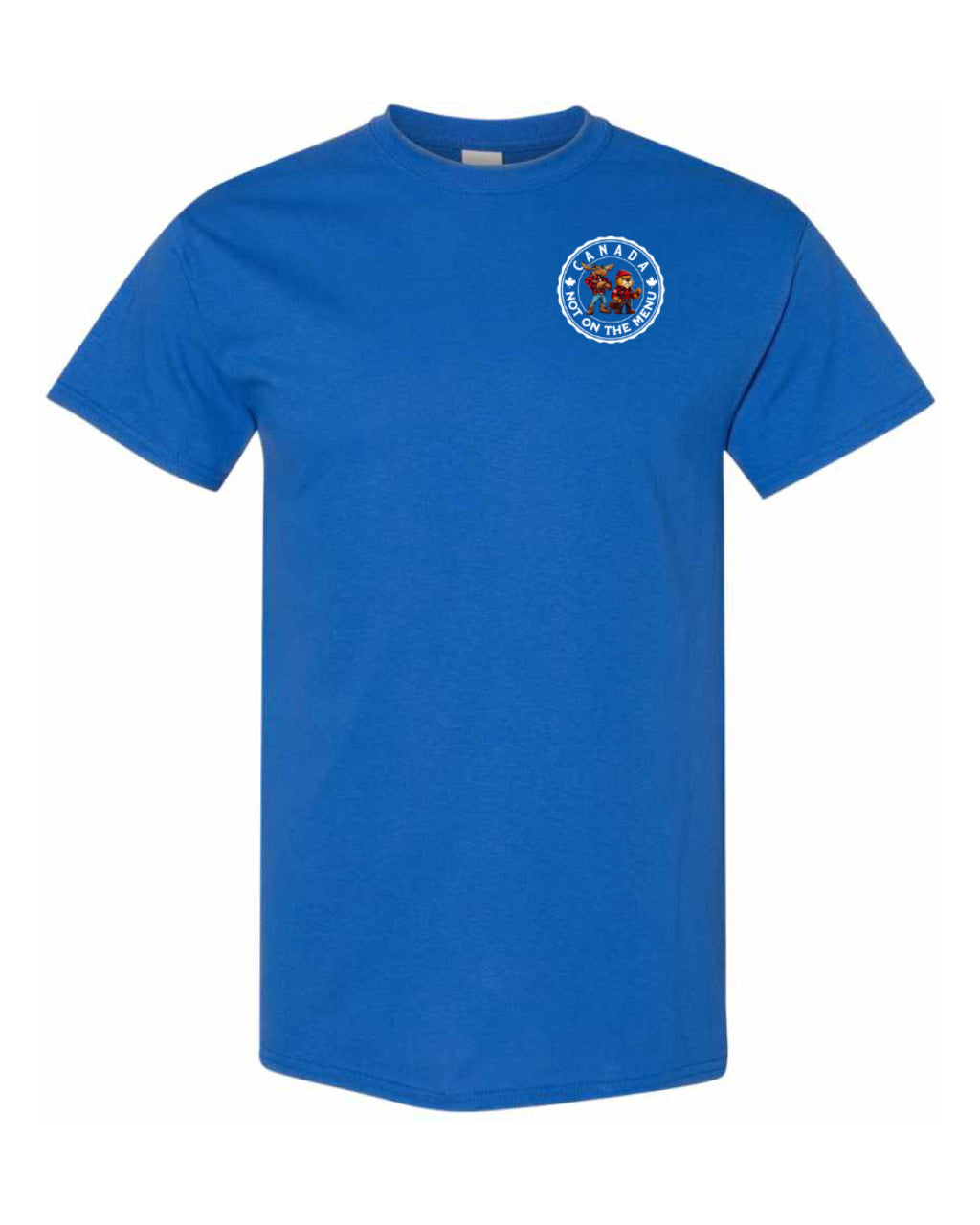 Canada Is Not On The Menu Left Chest and Back Men's Tee