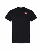 Made in Canada Flag Background Left Chest Men's Tee