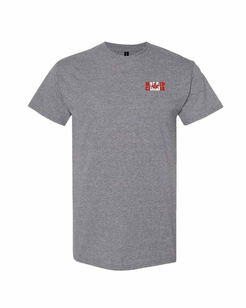 Made in Canada Flag Background Left Chest Men's Tee