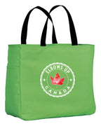 Elbows Up Leaf Tote Bag