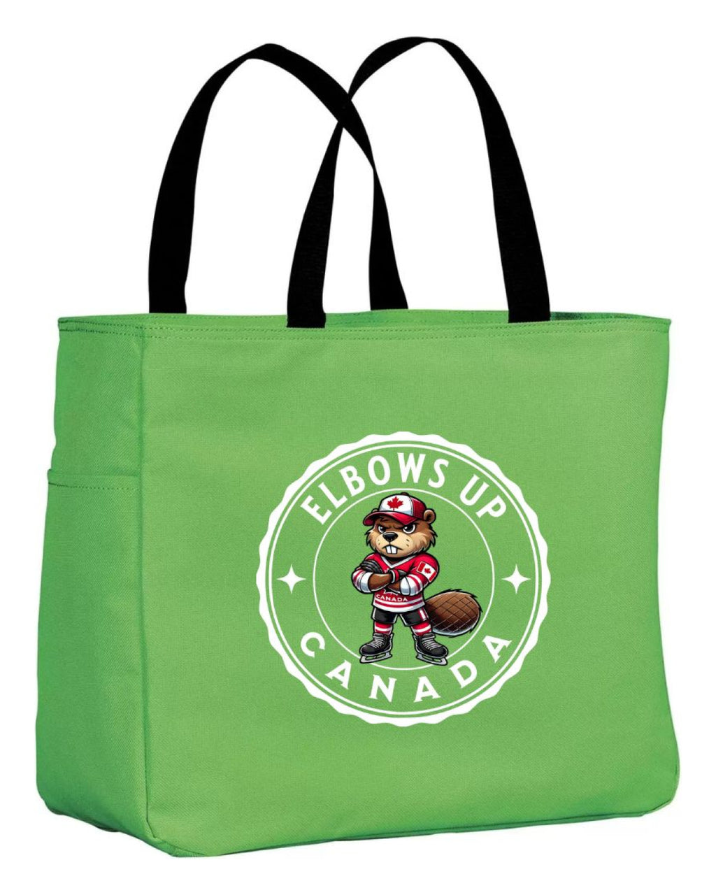 Elbows up Beaver Tote Bag