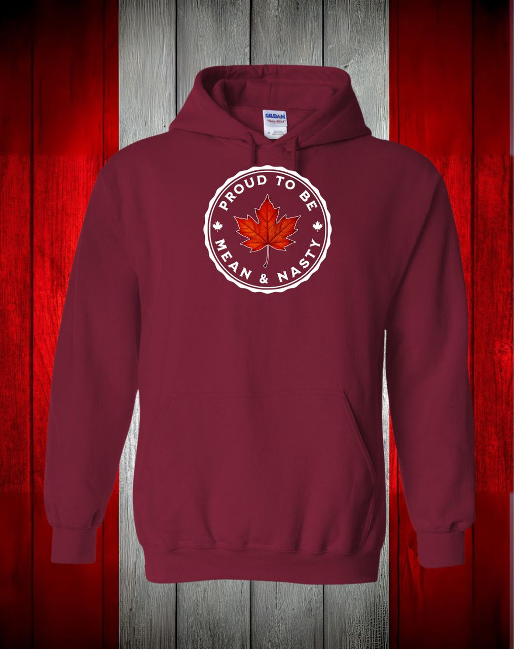 Proud to be Mean and Nasty Leaf Pullover Hoodie - Unisex