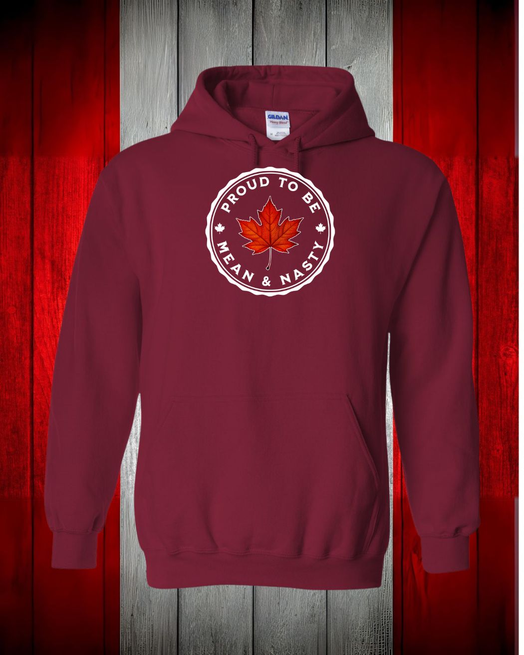 Proud to be Mean and Nasty Leaf Pullover Hoodie - Unisex