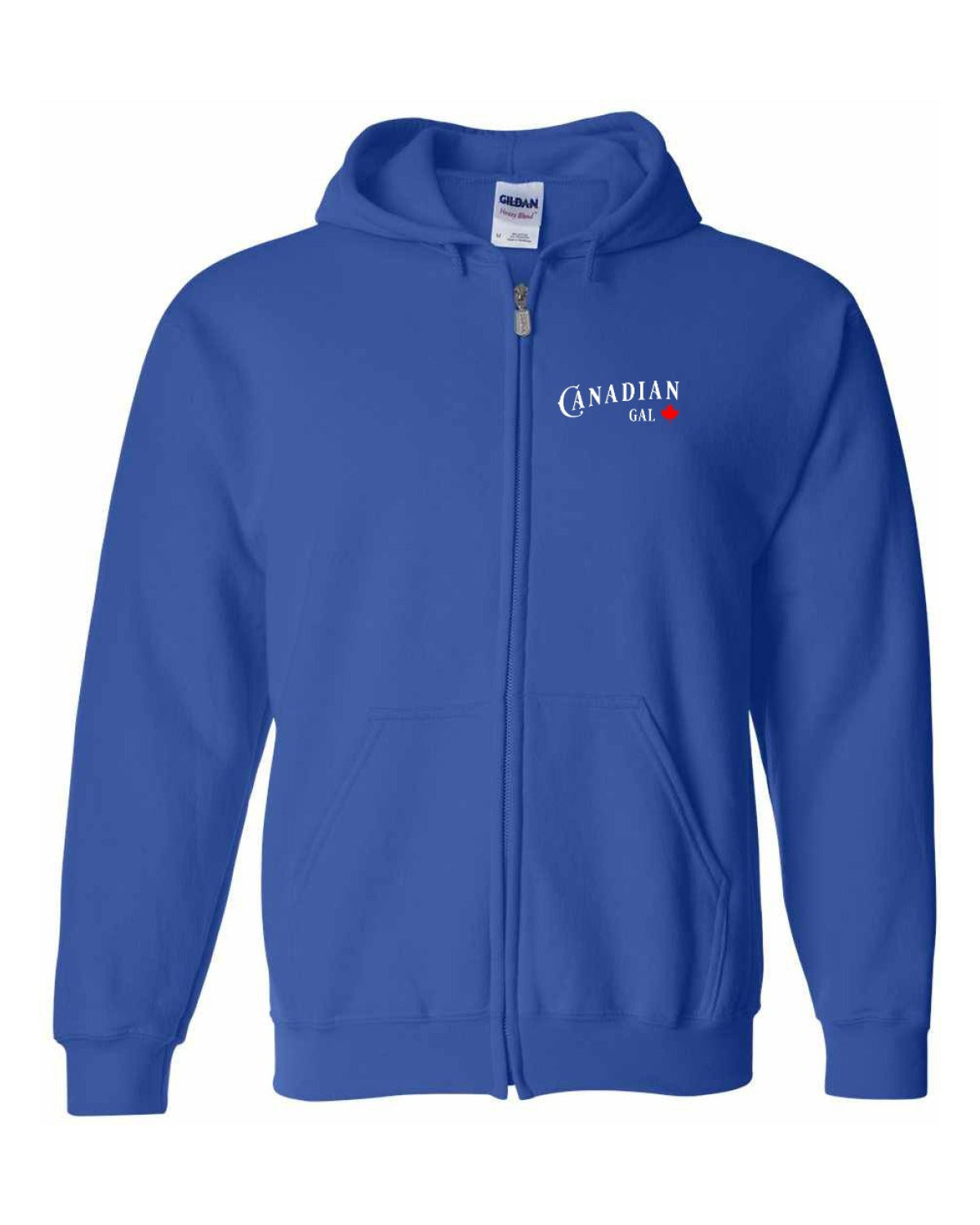 Canadian Gal Left Chest and Back Zip Hoodie - Unisex
