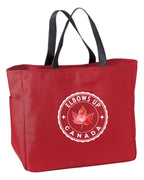 Elbows Up Leaf Tote Bag
