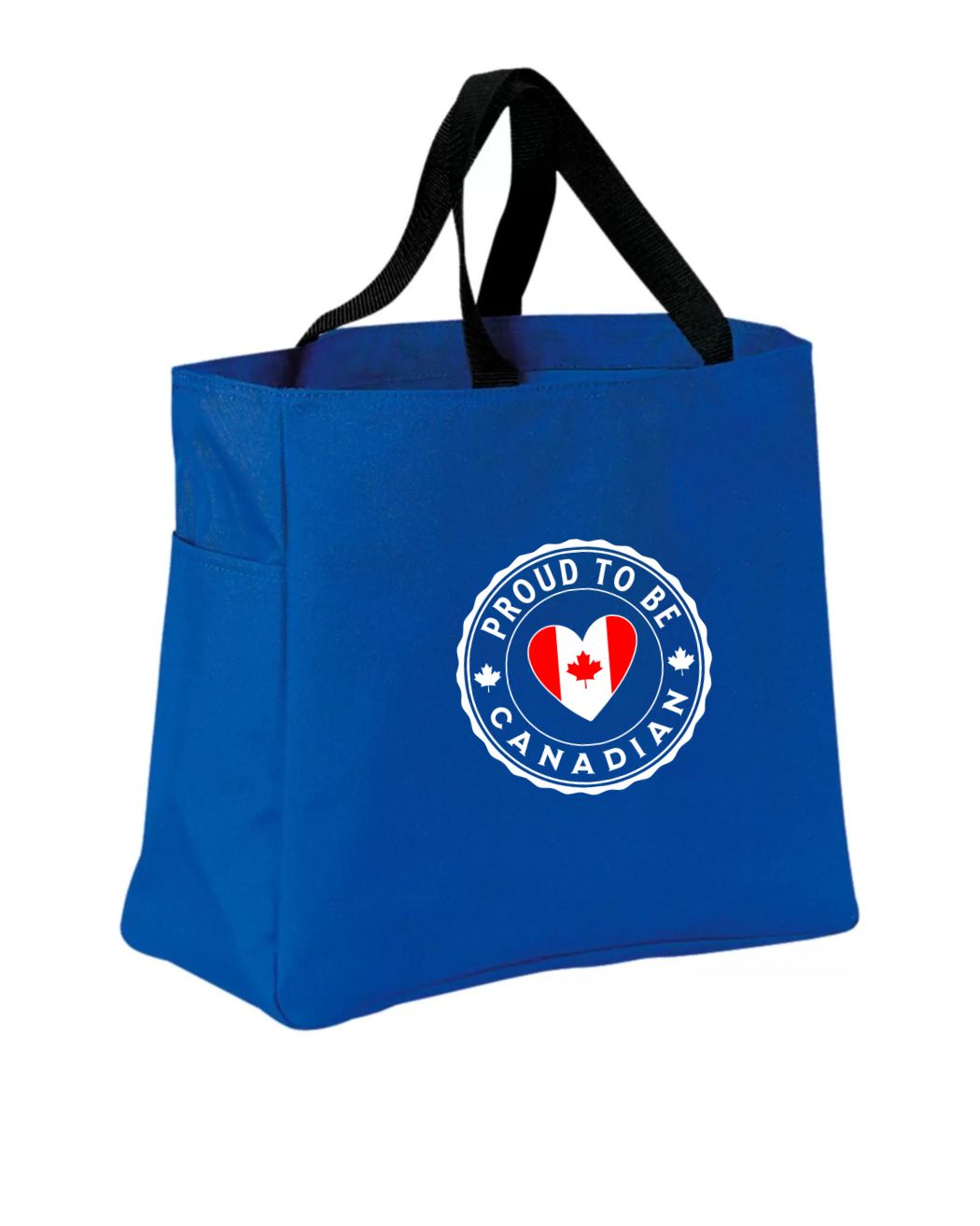 Proud to be Canadian Heart Flag Tote Bag