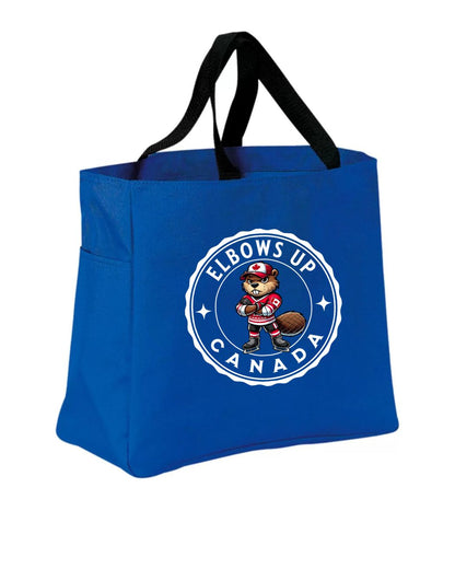 Elbows up Beaver Tote Bag