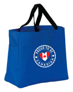 Proud to be Canadian Heart Flag Tote Bag