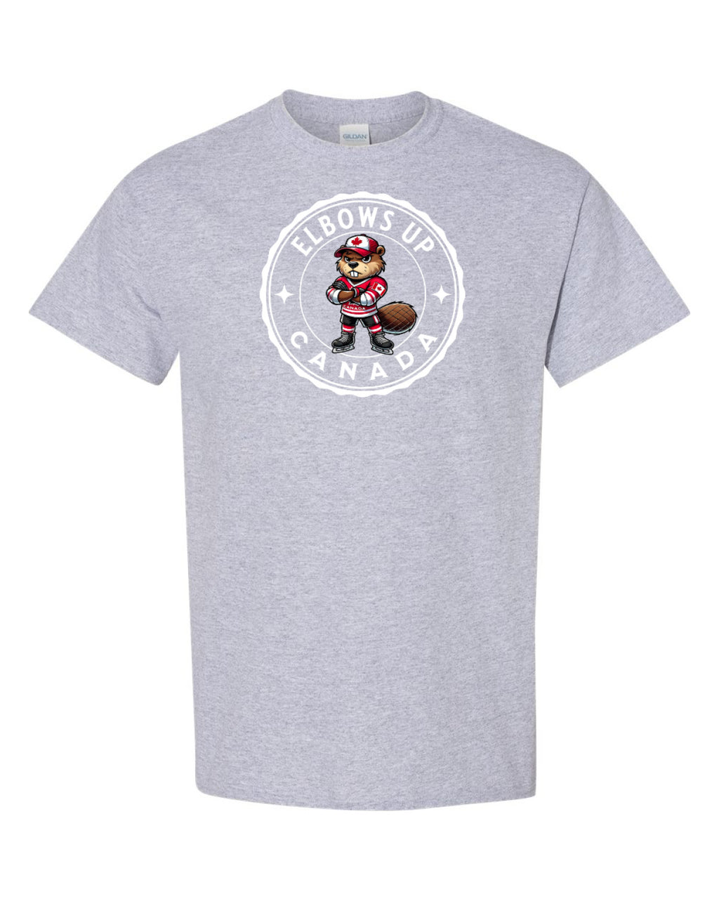 Elbows Up Hockey Beaver Men's Tee