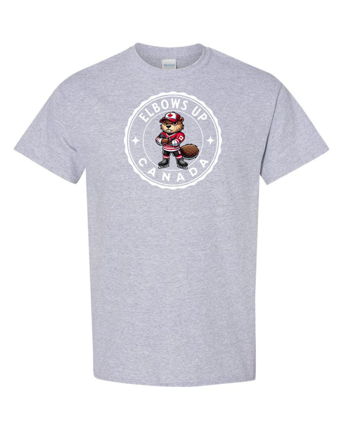 Elbows Up Hockey Beaver Men's Tee