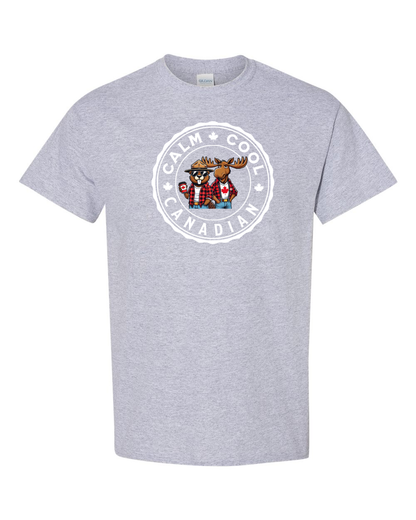 Calm Cool Canadian Beaver and Moose Full Men's Tee