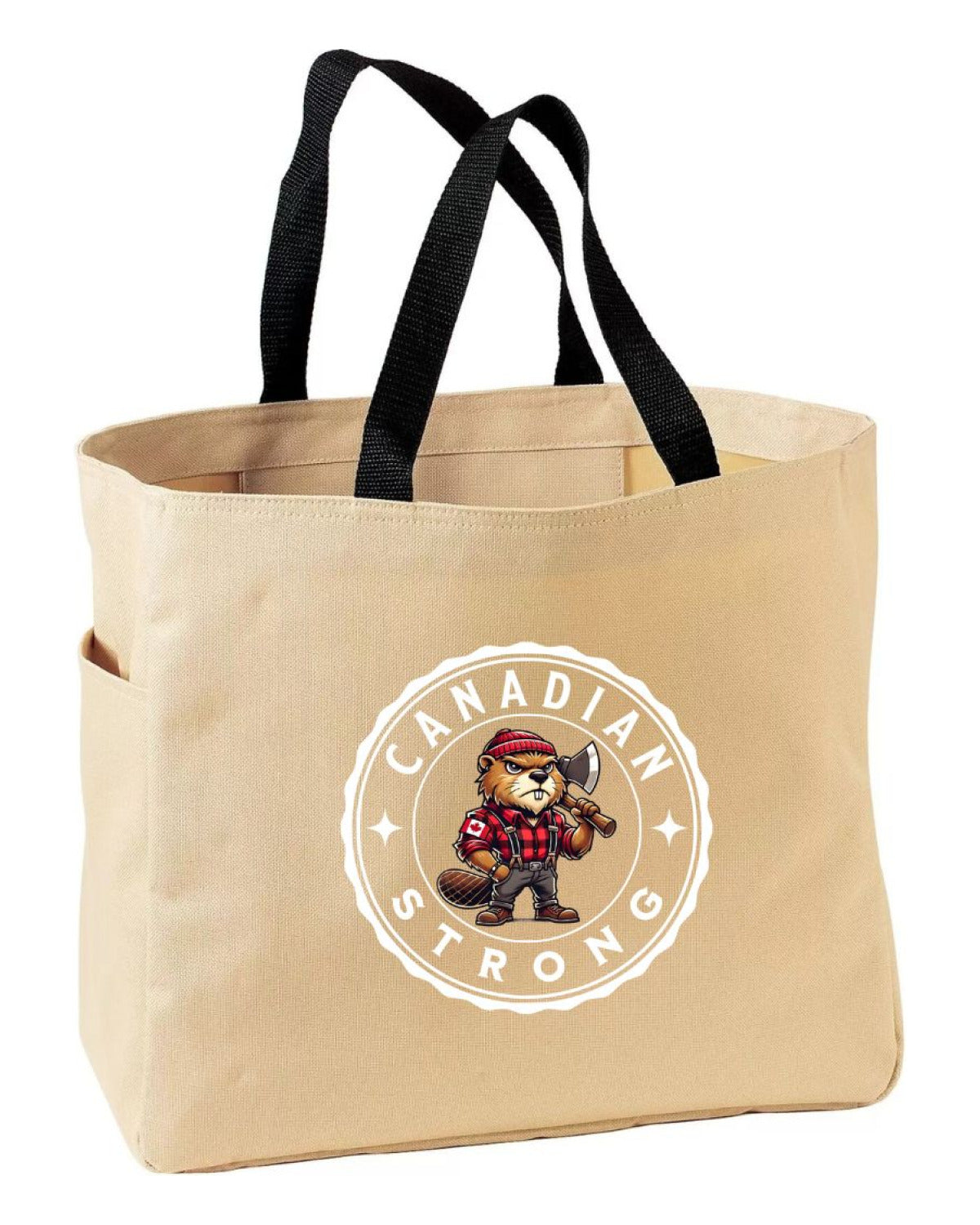 Canadian Strong Beaver Tote Bag