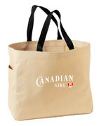 Canadian Girl Heart Flag Tote Bag