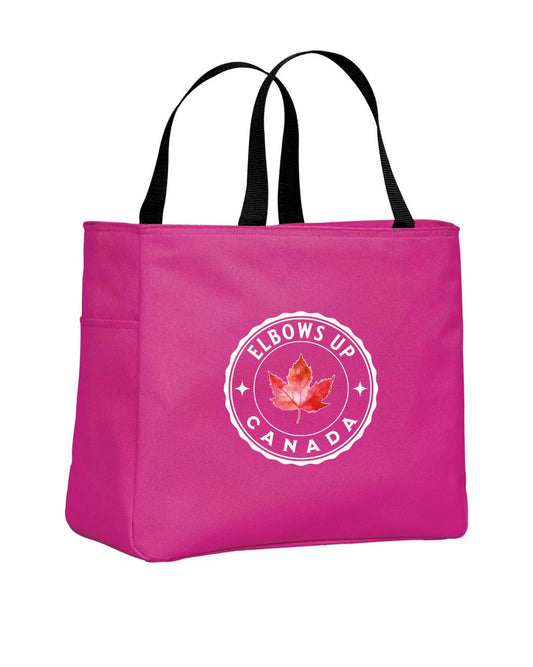 Elbows Up Leaf Tote Bag