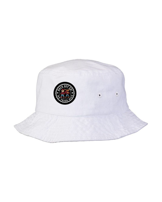 Back Off Eh! We Tried Nice Bucket Hat