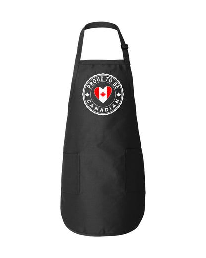 Proud to be Canadian Heart Flag Apron