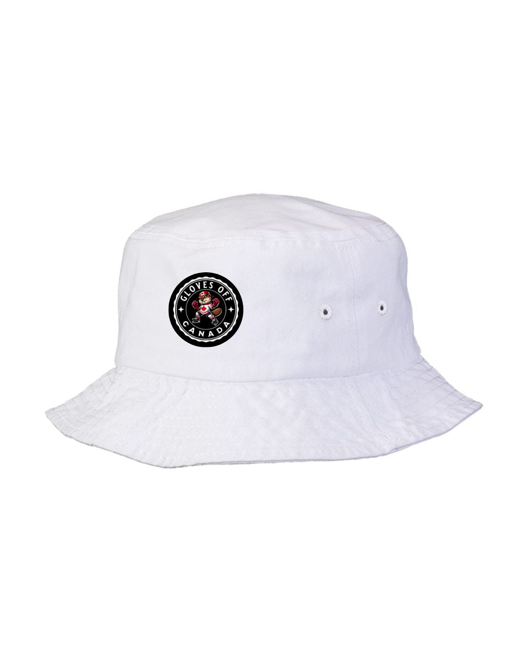 Gloves Off White Bucket Hat